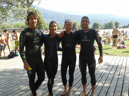 Gandia destaca en el Embrunman con los atletas del C.A. Safor Delikia
