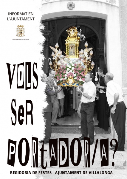El Ayuntamiento de Villalonga busca portadores para la Virgen de la Font