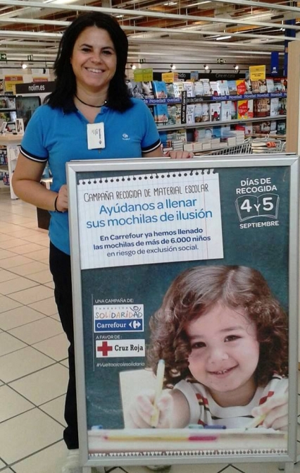 Carrefour Gandia inicia la campaña de vuelta al cole solidaria