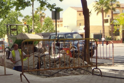 El ayuntamiento de Gandia corta algunas calles durante la instalación de Gas Natural