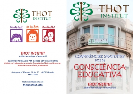 En Gandia Thot Institut organiza charlas gratuitas sobre educación 