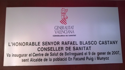 Bellreguard no quiere condenados por corrupción en sus placas conmemorativas