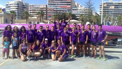El equipo de remo del RCN Gandia se proclama campeón autonómico en Yolas