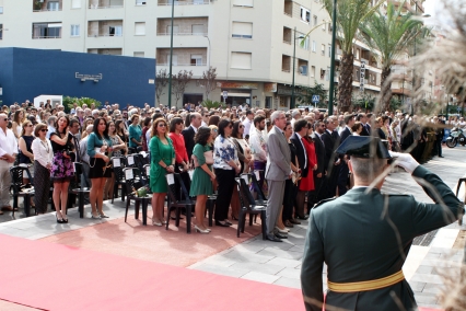 La Guardia Civil de Gandia recuerda al expresidente de las fallas, Pep Lloret