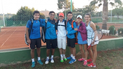 El equipo Infantil del Club de Tenis Gandia queda entre los ocho mejores de la provincia