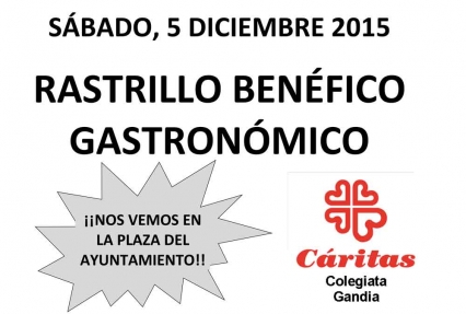 Cáritas Gandia acoge un rastrillo benéfico gastronómico