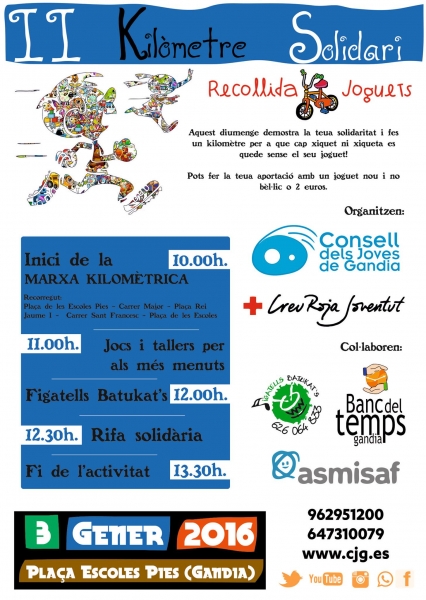 Segundo Kilómetro Solidario en Gandia