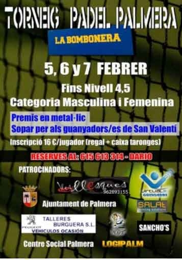 Palmera acoge el Torneo de Pádel La Bombonera
