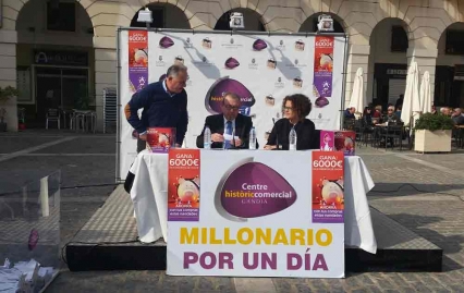 Seis premiados en el sorteo Millonario por un día de Gandia