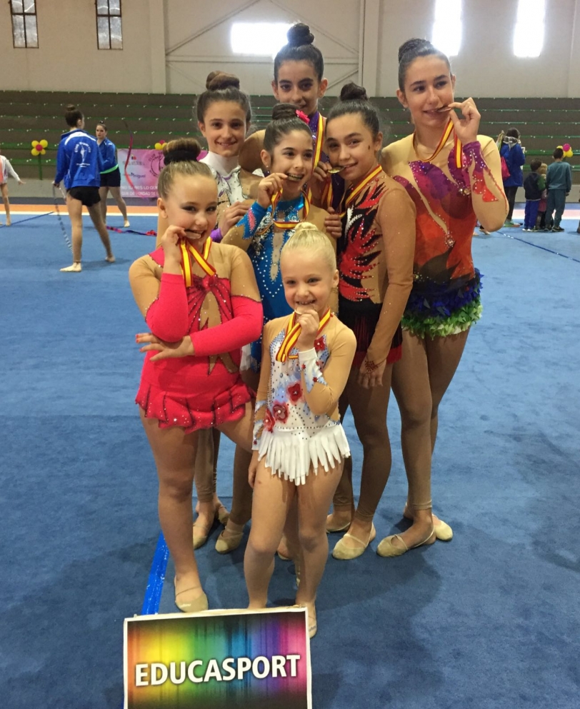 Seis medallas para las gimnastas del Club EducaSport de Gandia