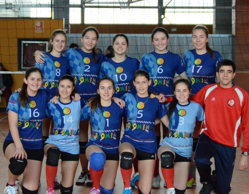 Los cadetes del Gominolas Voleibol Oliva consiguen la victoria