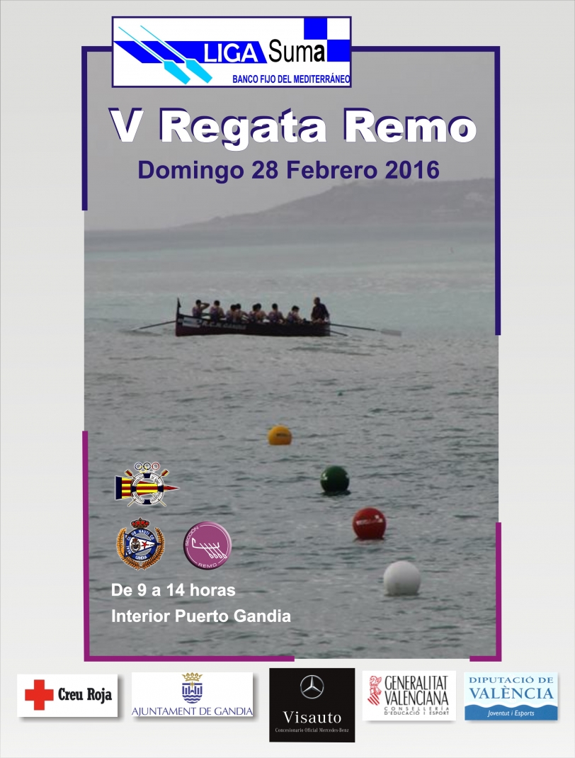 Llega a Gandia la quinta Regata de Remo con más de 600 deportistas