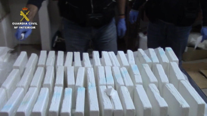 Doce personas detenidas con 130 kilos de cocaína en la Comunitat Valenciana
