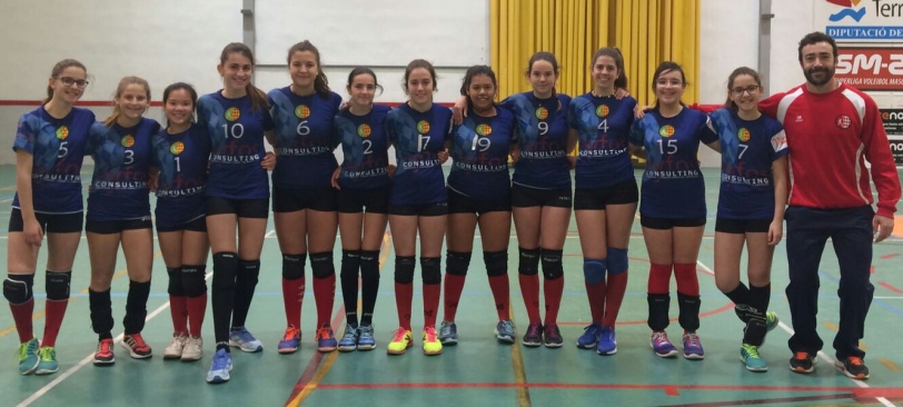 El equipo infantil de Volei Oliva gana por goleada al CV Xàtiva