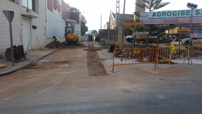 Oliva instala un colector en la zona del Elca, Carrasca, Comte y Niño