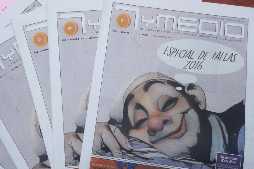 El periódico gratuito 7yMedio con el Especial Fallas ya en la calle