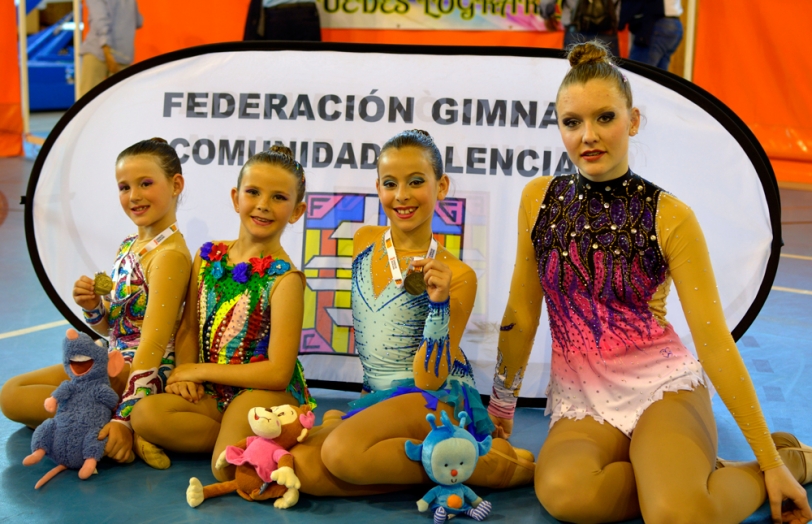 Paula Llopis, gimnasta de Ritmoliva, se proclama campeona provincial