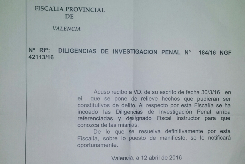 La Fiscalía abre diligencias de investigación penal por el caso Roís Corella