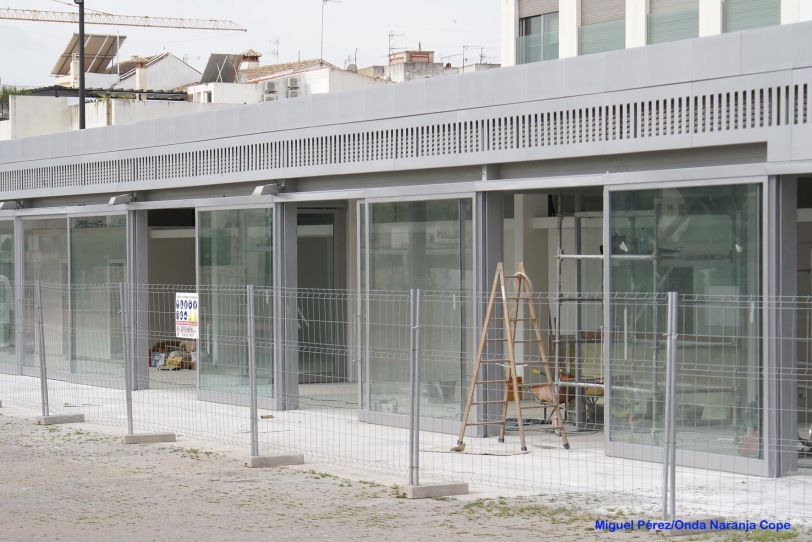 Avanzan las obras de la plaza Tirant que hoy visita la alcaldesa de Gandia