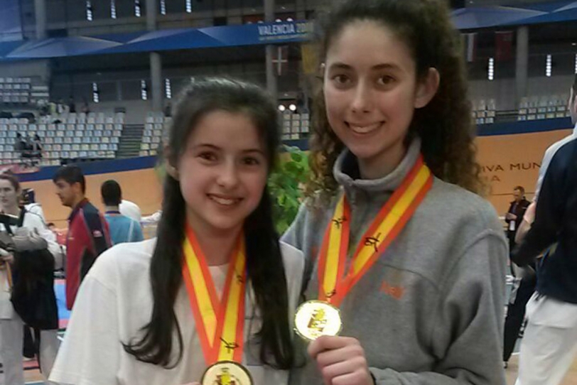 Las hermanas Palmer campeonas de España en el Nacional de Taekwondo