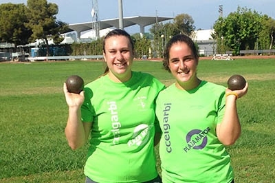 Judit Prats, del CC El Garbí, y Ainhoa Martínez en la Liga Nacional de Clubs