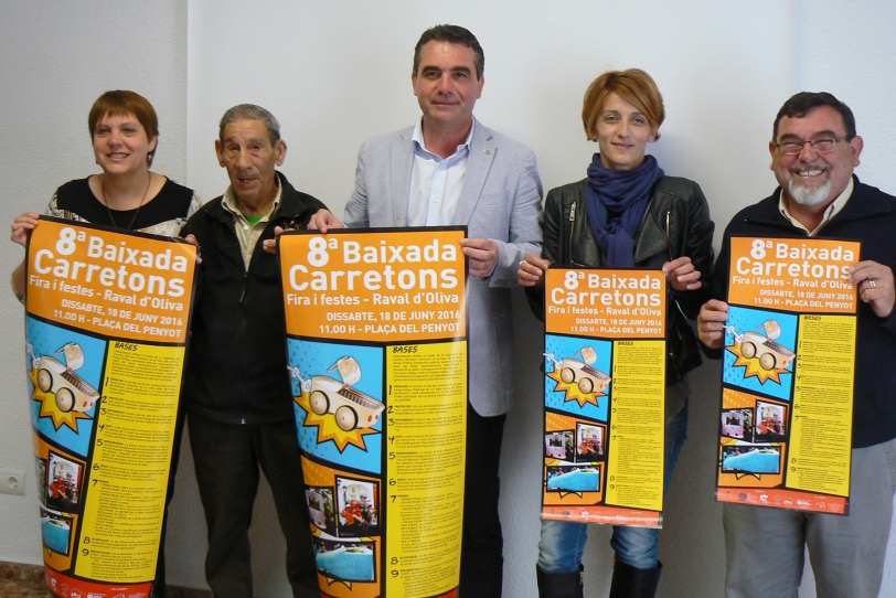 Oliva presenta la octava edición de la tradicional bajada de ''carretons''
