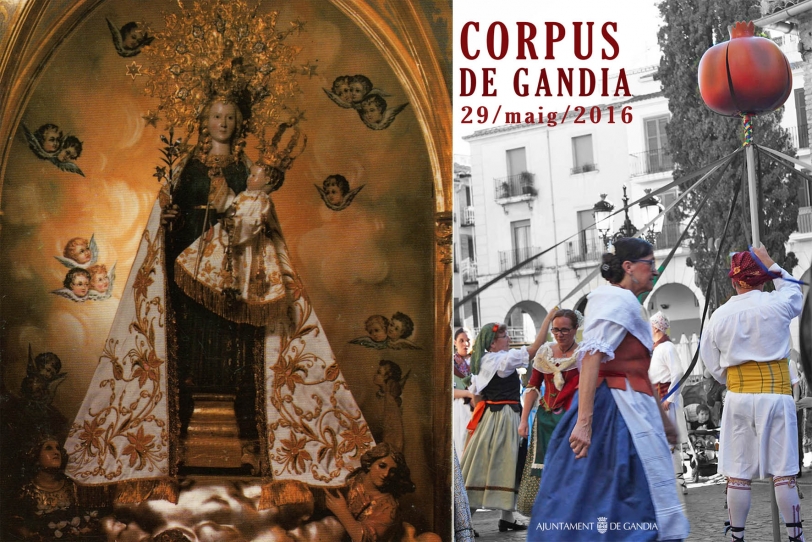 La procesión del Corpus se adelanta y retrasa la de la Virgen de Gracia