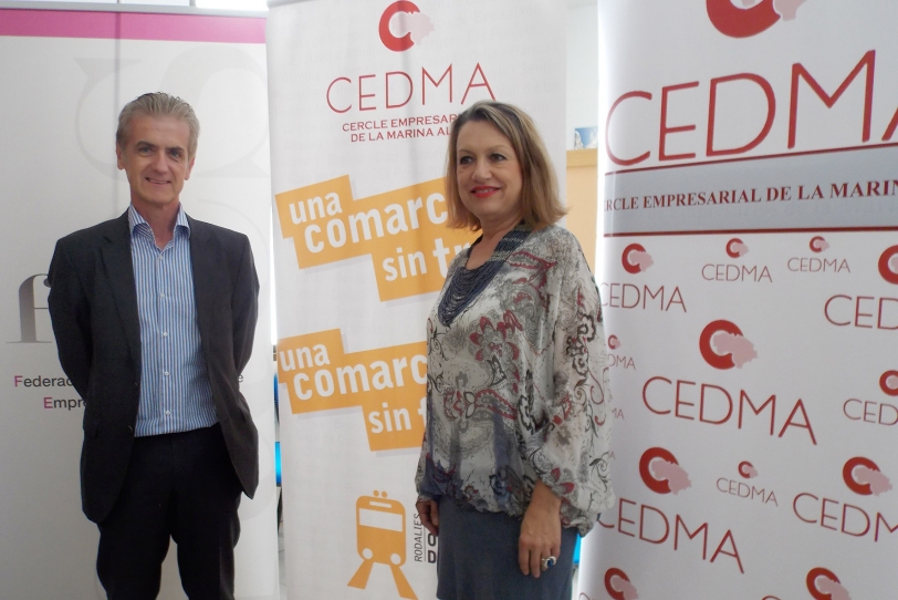 Los empresarios de la Safor se unen a los de la Marina por el tren a Dénia