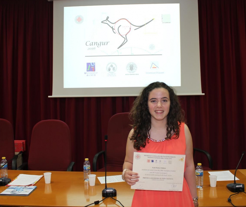 Laia Fuster, de Escolapias Gandia, novena autonómica en Matemáticas