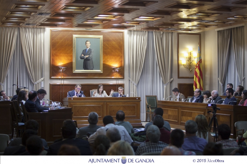El PP y Ciudadanos dejan en minoría al Gobierno de Gandia y sin liquidador