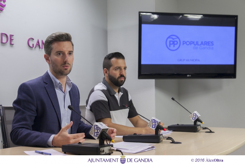 El PP de Gandia denuncia la reducción de 2,4 millones de euros en empleo