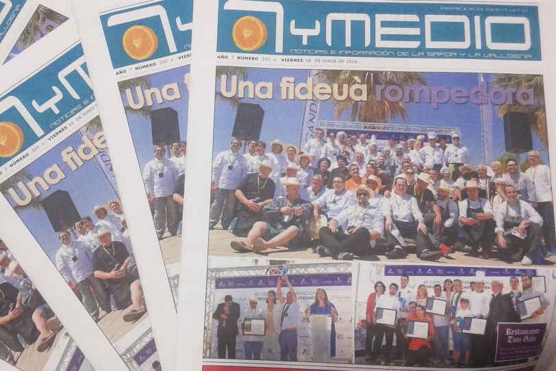 El periódico gratuito 7yMedio con 32 páginas a color y un especial Fideuà
