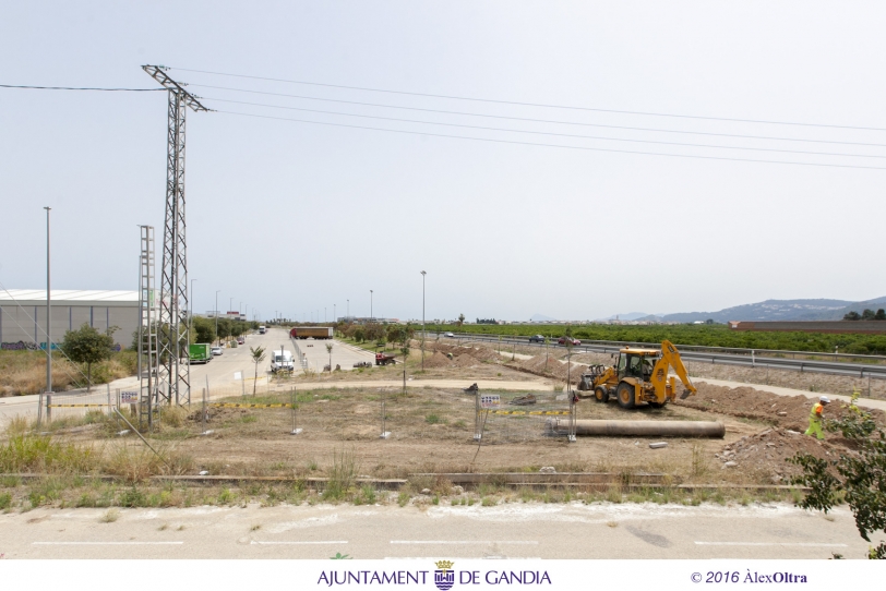 Empiezan las obras del nuevo acceso al polígono Benieto de Gandia