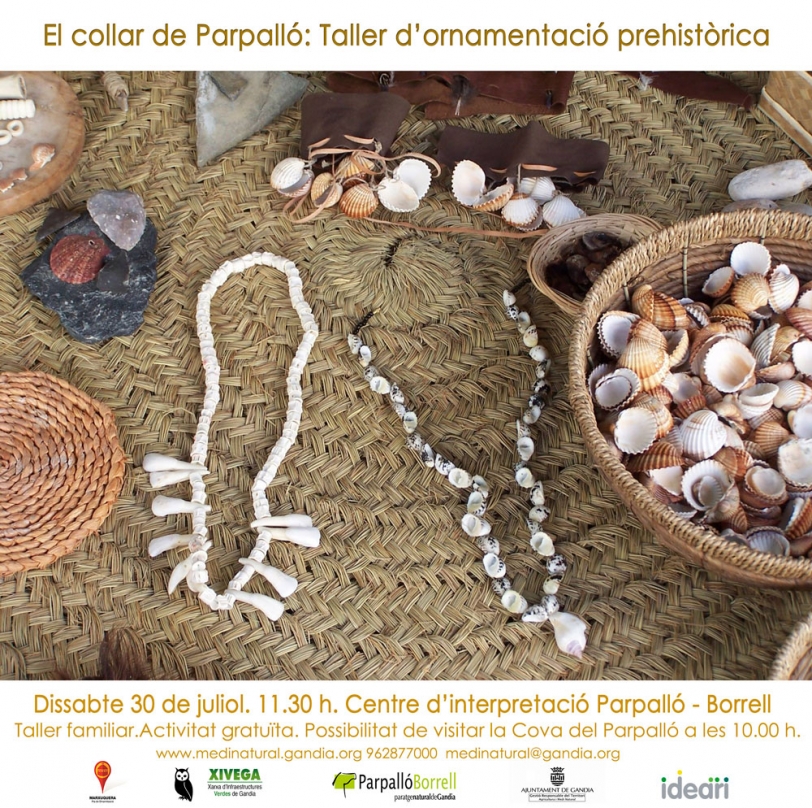 Gandia presenta este sábado la Actividad Familiar 'El collar de Parpalló'