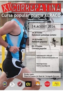 La playa de Xeraco acoge la decimo segunda ''CorrePatina''
