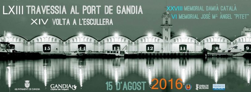 Gandia celebra la 63 Travesía al Puerto y la 14 Vuelta a la Escollera