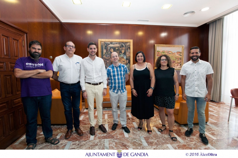 El Ayuntamiento de Gandia recibe al director general de cambio climático