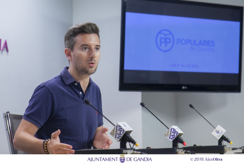 El PP de Gandia denuncia que la ciudad sigue sin inicio de curso político