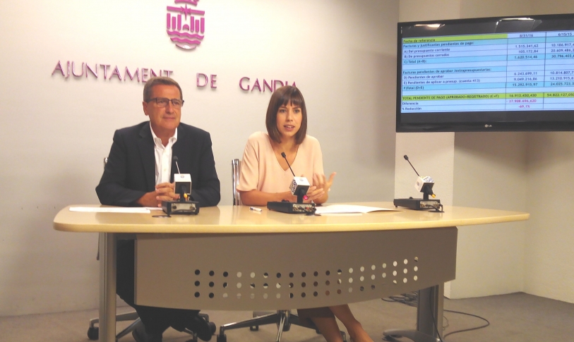 Gandia paga el 70% de la deuda a proveedores del consistorio