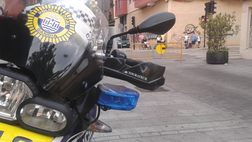 Gandia coloca Policía Local para que se cumpla la semana de la Movilidad