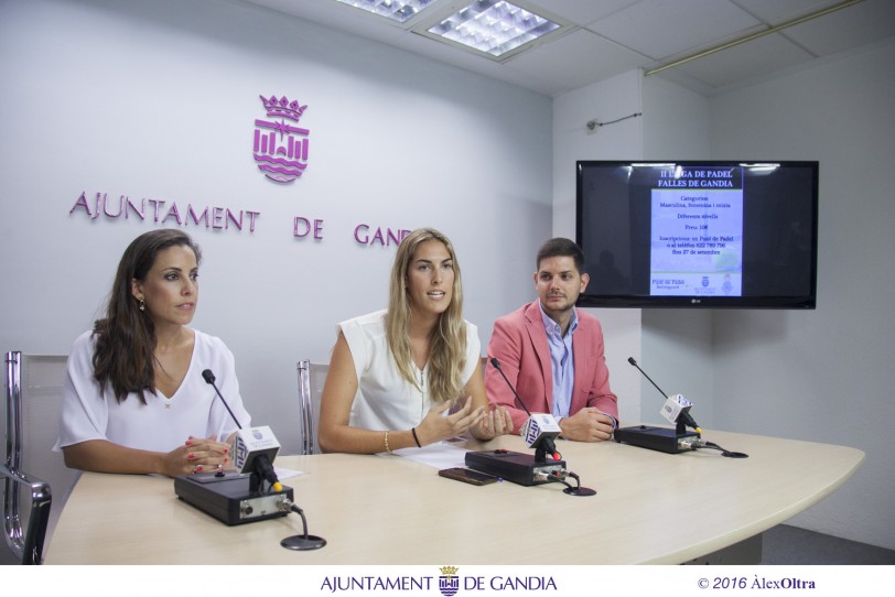 Las Fallas de Gandia presentan la II edición de la Liga de Pádel