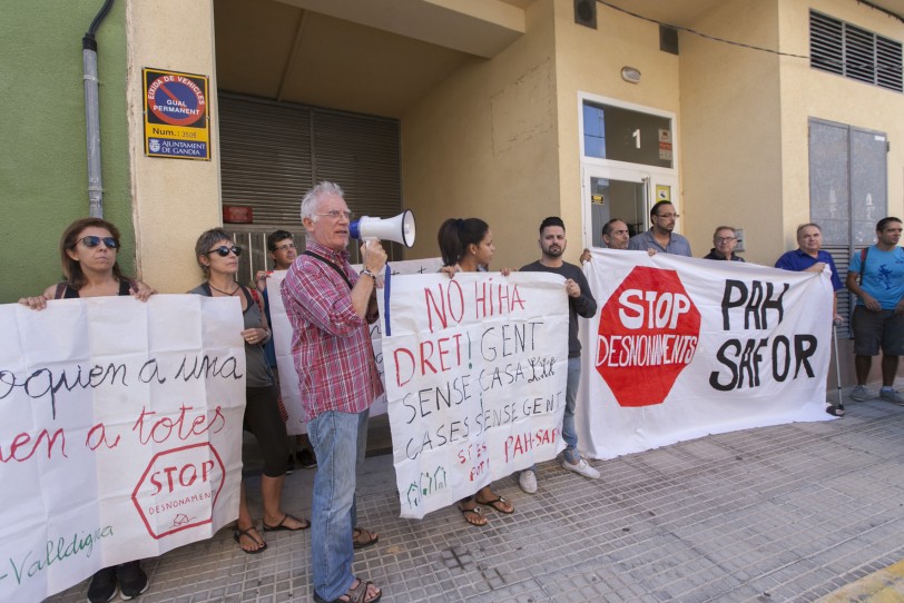 La PAH la Safor trabaja en paralizar cuatro desahucios en 2016
