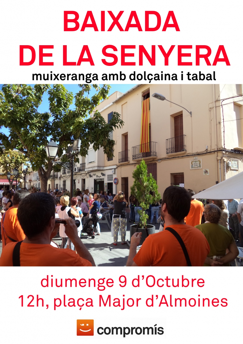 Compromís per Almoines celebrará la tradicional bajada de la `senyera´