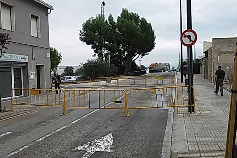 Gandia corta el acceso por la avenida de Alacant al centro de la ciudad