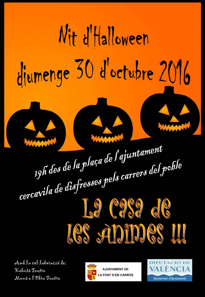 La Font d`en Carròs se prepara para celebrar la noche de Halloween