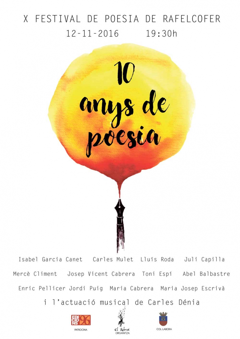 La Asociación el Rebrot de Rafelcofer acoge el décimo Festival de Poesía