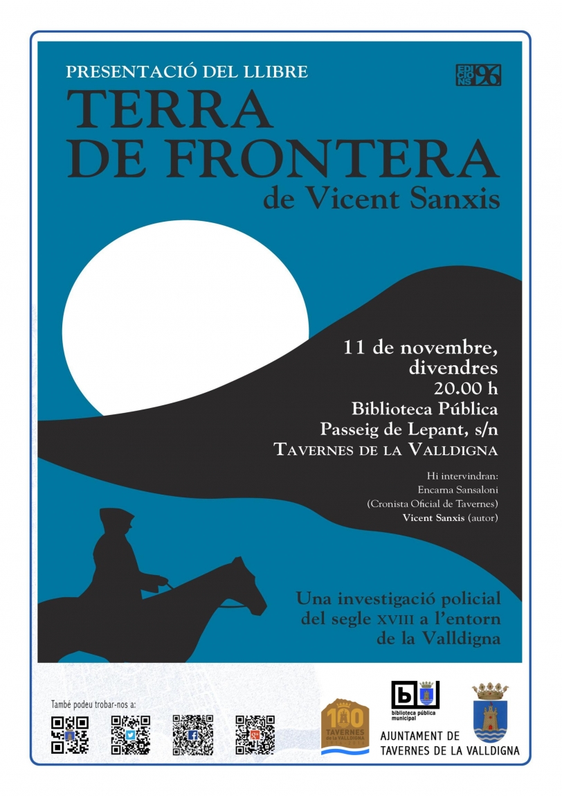 Tavernes acoge la presentación de la novela `Tierra de frontera´