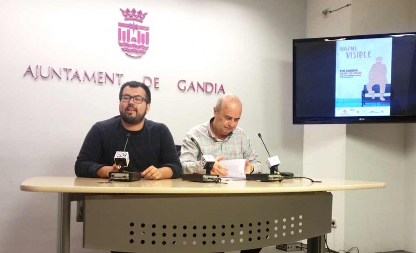 Gandia acoge la campaña `Hazme visible por la dignidad, nadie sin hogar´