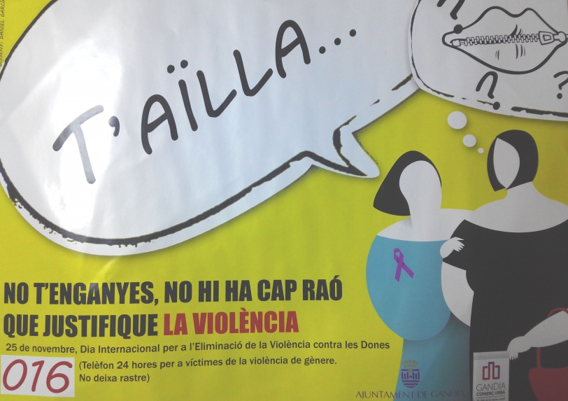 Gandia, un gran escaparate contra la violencia de machista