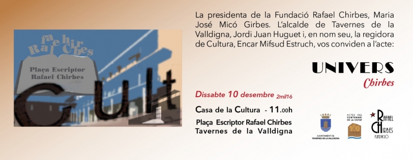 Tavernes homenajea al escritor vallero e hijo predilecto Rafael Chirbes